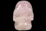 Polished Rose Quartz Crystal Skull #99603-1